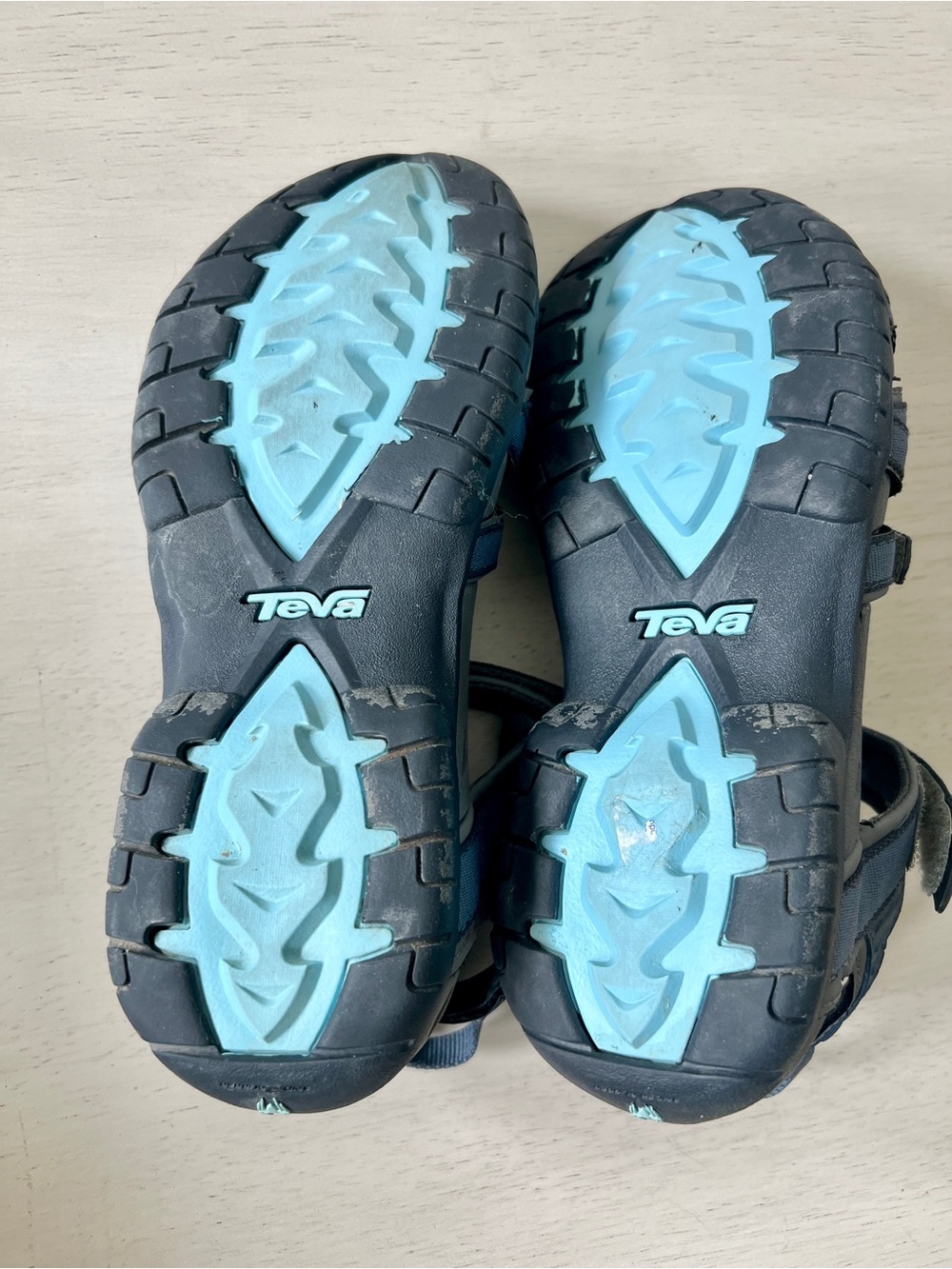 Teva TIRRA BERING Sea Navy Turquoise Open-Toe Hiking Strappy Sandals Size 8 - Picture 7 of 8
